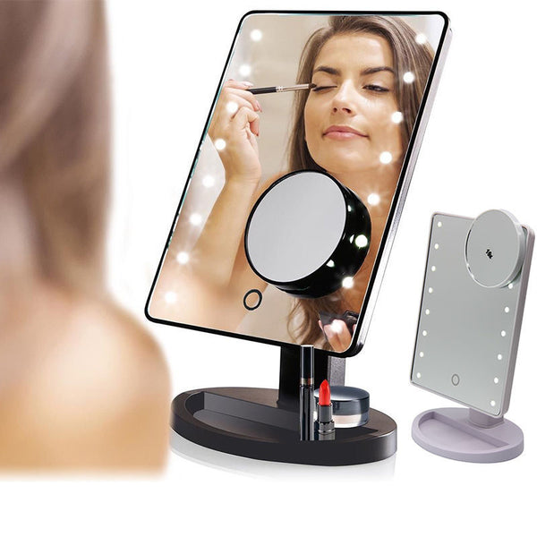 Desktop Makeup Mirror with Lamp